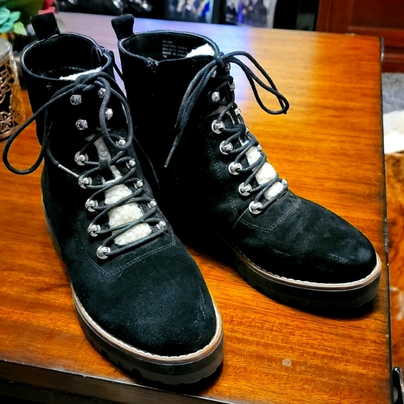 crown & ivy Shoes - Crown & Ivy Black Lace Up Boots
